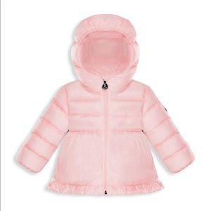 Moncler Pink Infant Baby Hooded Puffer